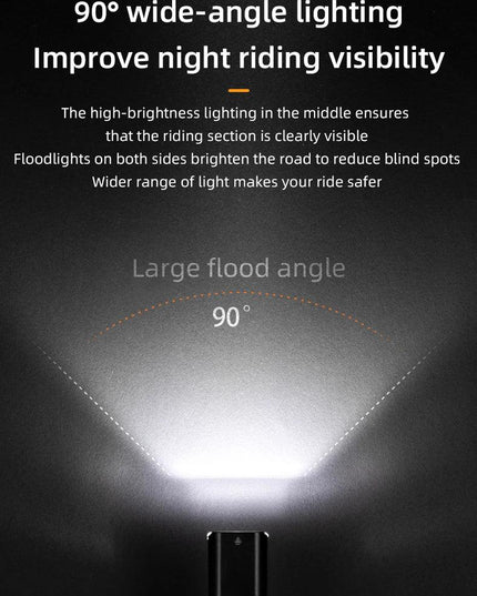 ROCKBROS Bicycle Light 1000LM 4500mAh Bike Light IPX6 Flashlight Aluminum Front Lamp Type-C Charging MTB Road Cycling Highlight