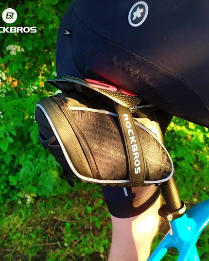 ROCKBROS Bike Bag 3D Shell Rainproof Saddle Bag Reflective Bicycle Bag Shockproof Cycling Rear Seatpost Bag MTB Bike Accessories