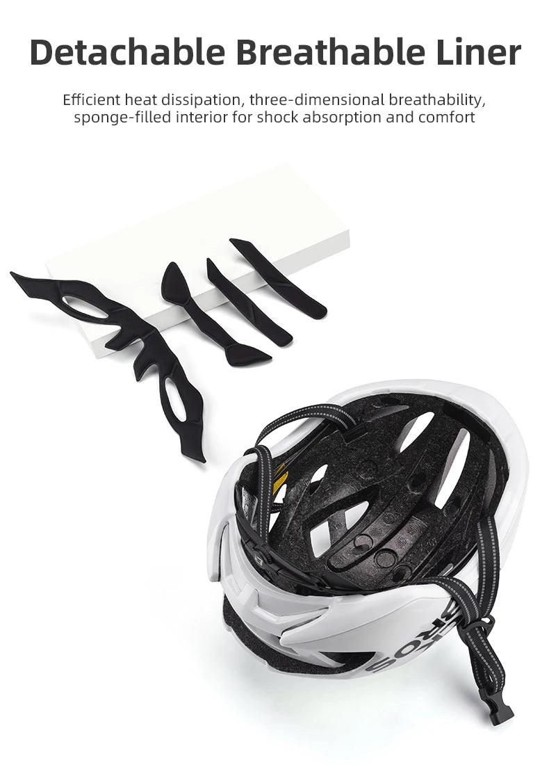 ROCKBROS Bike Helmet Outdoor Sports Safely Mountain Road Electric Scooter Helmet Integrated Molding Cycling Motorcycle Helmet