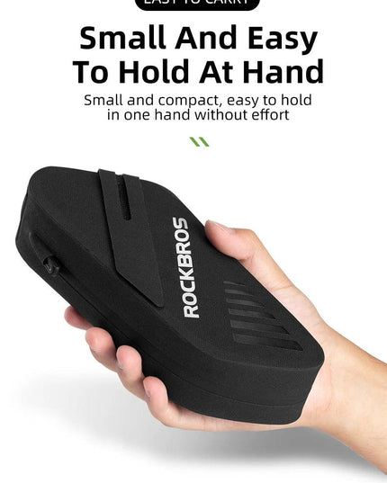 ROCKBROS Bicycle Saddle Bag 0.6L Capacity Waterproof Bike Rear Tail Bag Can Hang Taillights MTB Road Bike Bag Bike Accessories