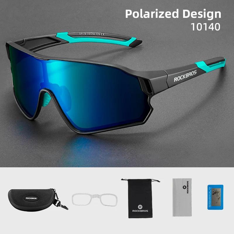 ROCKBROS Bicycle Polarized Glasses UV400 Sport Cycling Glasses Mtb Mountain Bike Eyewear Sunglasses Outdoor Running Goggles