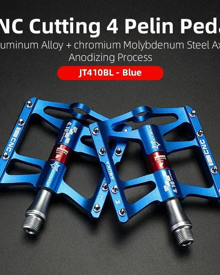 ROCKBROS Mountain Bike Bicycle Pedals Cycling Ultralight Aluminium Alloy 4 Bearings MTB Pedals Bicicleta Bike Pedals Flat BMX