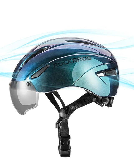 ROCKBROS Bicycle Helmet Cycling LED Light Rechargeable Cycling Helmet Mountain Road Bike Helmet Sport Safe Hat For Man