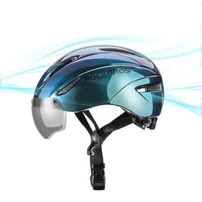 ROCKBROS Bicycle Helmet Cycling LED Light Rechargeable Cycling Helmet Mountain Road Bike Helmet Sport Safe Hat For Man