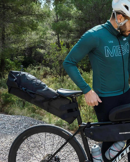 ROCKBROS Bike Bag Waterproof Reflective 10L Large Capacity Saddle Bag Cycling Foldable Tail Rear Bag MTB Road Trunk Bicycle Bag