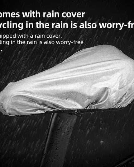 ROCKBROS Bicycle Saddle Cover MTB  With Rear Light Road Bike Seat Saddle Breathable Comfortable Cushion Cycling Saddle Cover