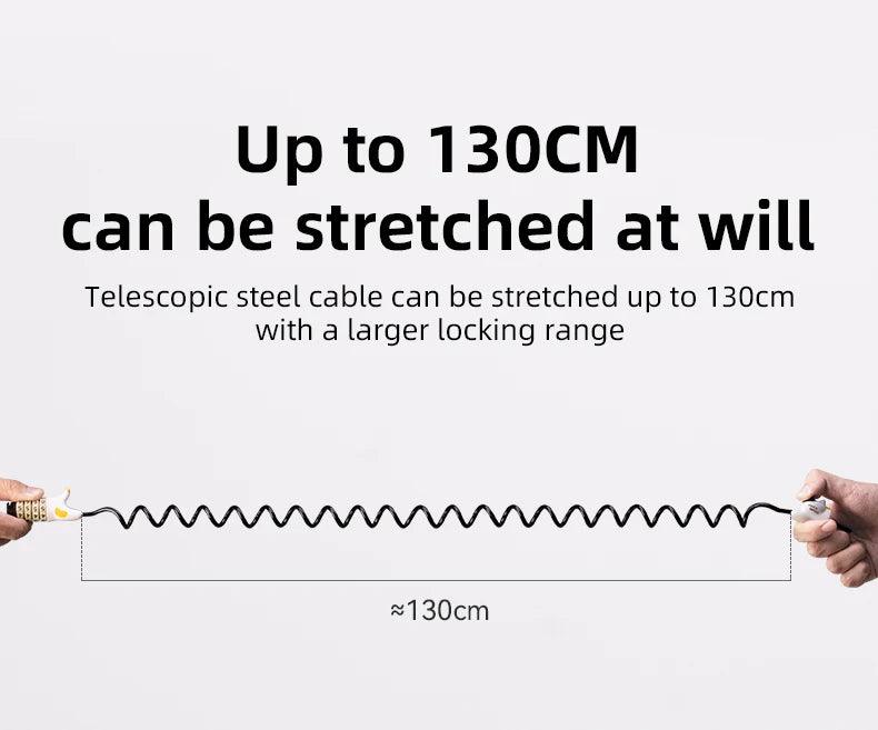 ROCKBROS Creative Bike Lock Ultra-Light Cute Cat Password Helmet Lock Steel Cable Bike Lock Anti Theft Bike Accessories MTB Road