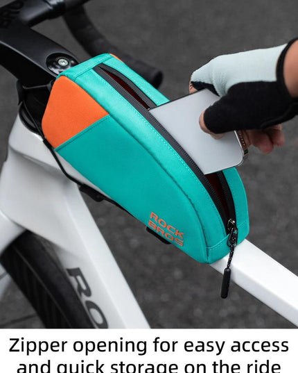 ROCKBROS Bicycle Bag Ultralight Top Front Tube Frame  Bag Large Capacity Reflective Portable Bike Bag Cycling Pannier Bag