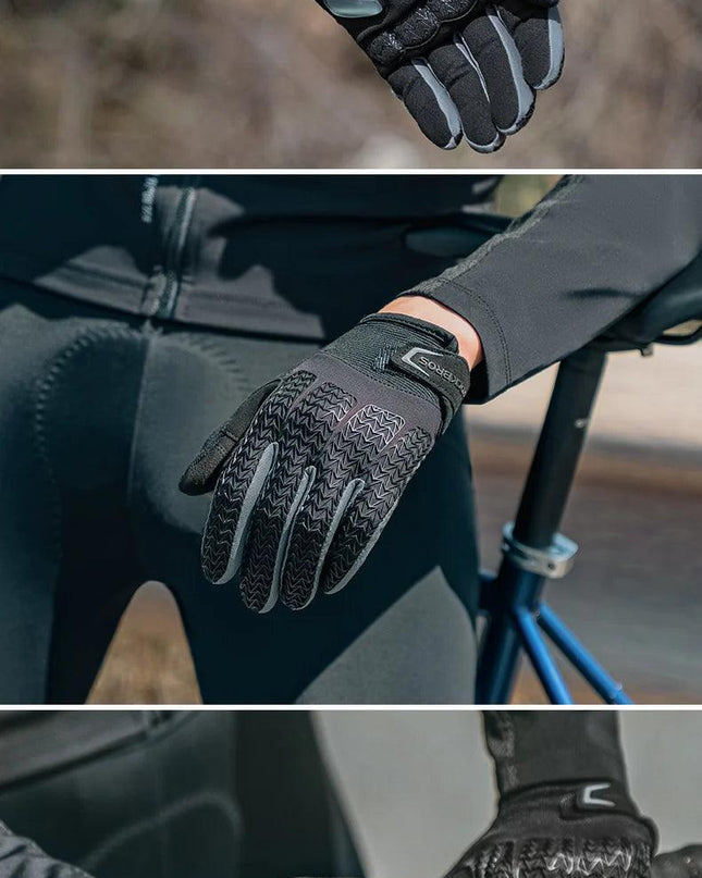 ROCKBROS Windproof Cycling Gloves Touch Screen Riding MTB Bike Bicycle Gloves Thermal Warm Motorcycle Winter Autumn Bike Gloves