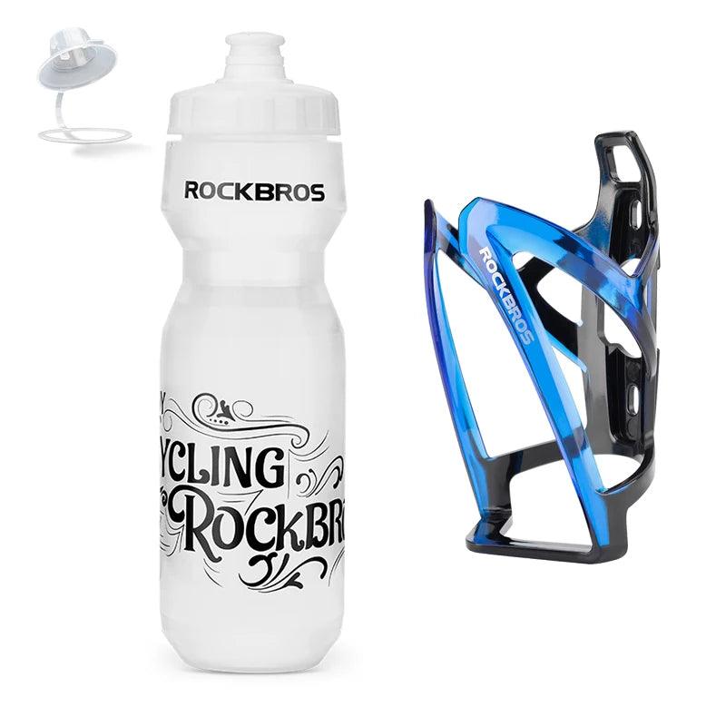 ROCKBROS Bike Water Bottle 750ml Bicycle Bottle With Holder Cage Outdoor Sport Portable Cycling Kettle Water Bottle Drinkware