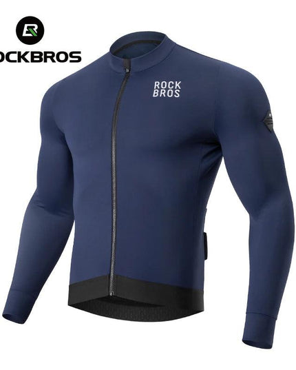 ROCKBROS Winter Cycling Jacket Fleece Warm Winter Thickened Long Sleeved Trousers Suit Cycling Outdoor Sportswear Ciclismo