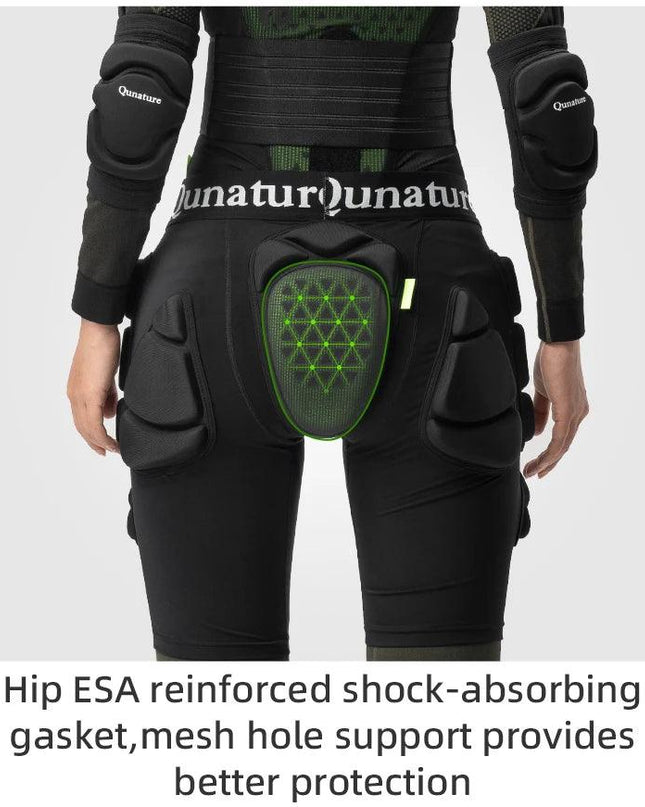 Qunature EVA Padded Ski Hip Protection Pad Safety Ski Hip Protector Snowboard Sports Hip Protective Gear Shock-absorbing