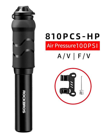 ROCKBROS Bicycle Pump 100PSI/110PSI Bike Pump Hand Mini Tire Air Inflator Portable Ultralight High-Pressure Pump Accessories