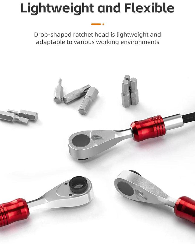 ROCKBROS Bicycle Repair Tool Kits 72 Tooth Ratchet Wrench Set Torque Screwdriver Motorcycle Repair Kit Portable Maintenance Tool