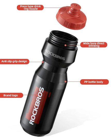ROCKBROS Water Bottle 750ml Cycling Water Drink Bottle Outdoor Sports Travel Leisure Portable Kettle Water Bottle Drinkware