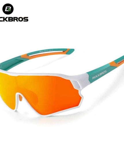 ROCKBROS Children's Cycling Glasses Polarised Sunglasses TR90 Flexible Frame for Boys Girls UV400 Protective Glasses Sports
