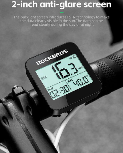 ROCKBROS Bike Computer GPS Speedometer Road Bike MTB Waterproof Automatic Digital Stopwatch Cycling Odometer Cycling Computer