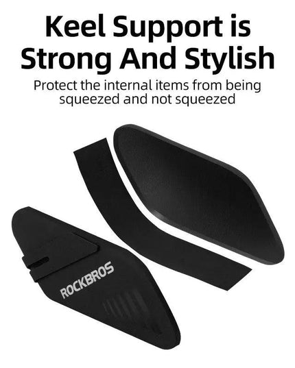ROCKBROS Bicycle Saddle Bag 0.6L Capacity Waterproof Bike Rear Tail Bag Can Hang Taillights MTB Road Bike Bag Bike Accessories