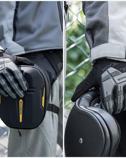 ROCKBROS Tactical Gloves SBR Thickened Pad Cycling Gloves Shockproof Breathable GEL Bike Gloves Winter Warmer Full Finger Sport