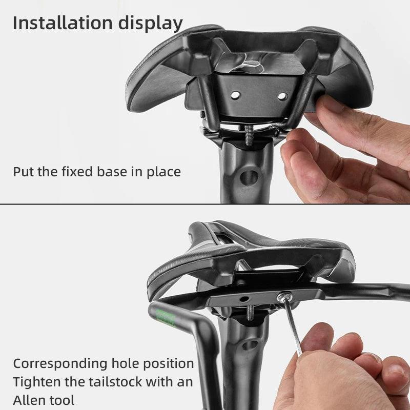 ROCKBROS Bicycle Tail Bag Stabilizer Bike Saddle Frame Bottle Cage Fixing Support Seat Bow Conversion Bracket Bicycle Accessory