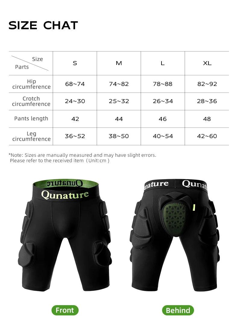 Qunature EVA Padded Ski Hip Protection Pad Safety Ski Hip Protector Snowboard Sports Hip Protective Gear Shock-absorbing