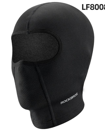 ROCKBROS Warm Windproof Cycling Headgear Breathable Face Mask Outdoor Electric Bicycle Balaclava Bike Skiing Fleece Head Hat