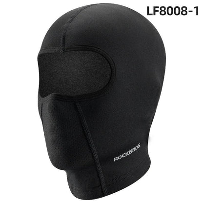 ROCKBROS Warm Windproof Cycling Headgear Breathable Face Mask Outdoor Electric Bicycle Balaclava Bike Skiing Fleece Head Hat