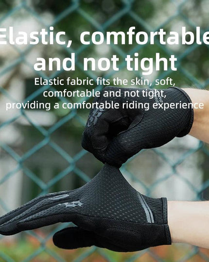 ROCKBROS Cycling Gloves Breathable Non-slip MTB Road Bike Gloves Touch Screen Outdoor Gym Fitness Fishing Bike Training Glove