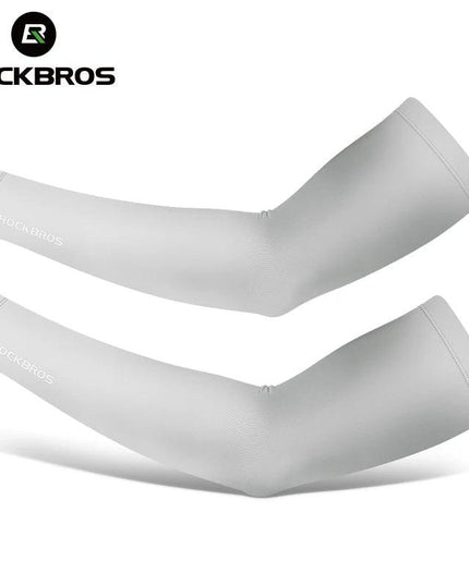 ROCKBROS Arm Sleeve UV Protection Cycling Sleeve Summer Quick Dry Breathable Fitness Fishing Sunscreen Sport Wear Arm Sleeves