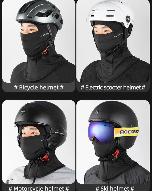 ROCKBROS Winter Face Mask Breathable Ski Cycling Scarf Running Training Balaclava Outdoor Sports Warm Winderproof Bike Equipment