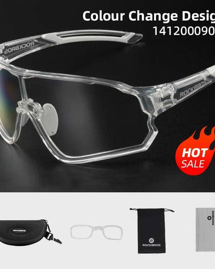 ROCKBROS Cycling Glasses Photochromic MTB Road Bike Glasses UV400 Protection Sunglasses Ultra-light Sport Safe Eyewear Equipment