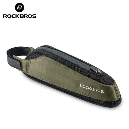 ROCKBROS Bicycle Bag Portable Cycling Top Tube Bag Nylon MTB Road Phone Tool Bag Reflective Ultralight Bicycle Pannier Pocket