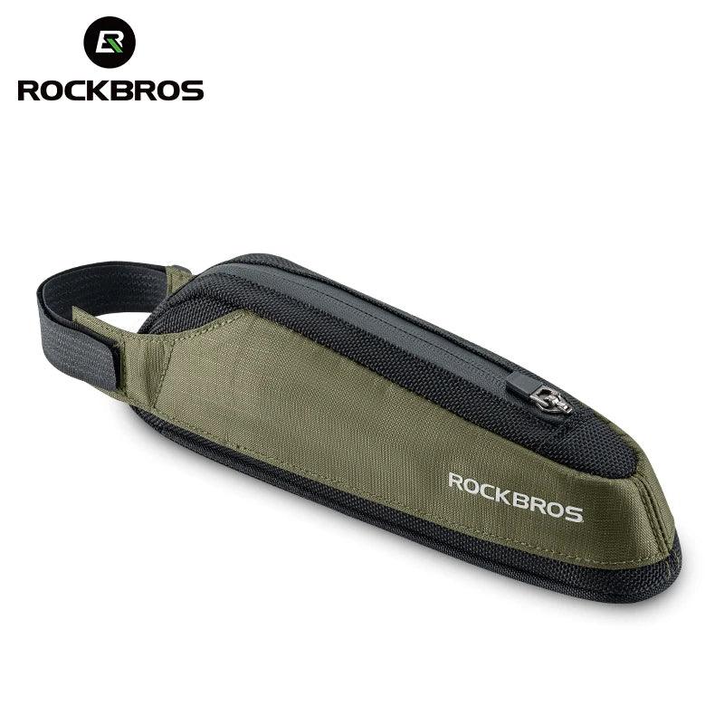 ROCKBROS Bike Bag Portable Bike Top Tube Frame Bag Nylon MTB Road Phone Tool Bag Reflective Ultralight Bicycle Pannier Accessory