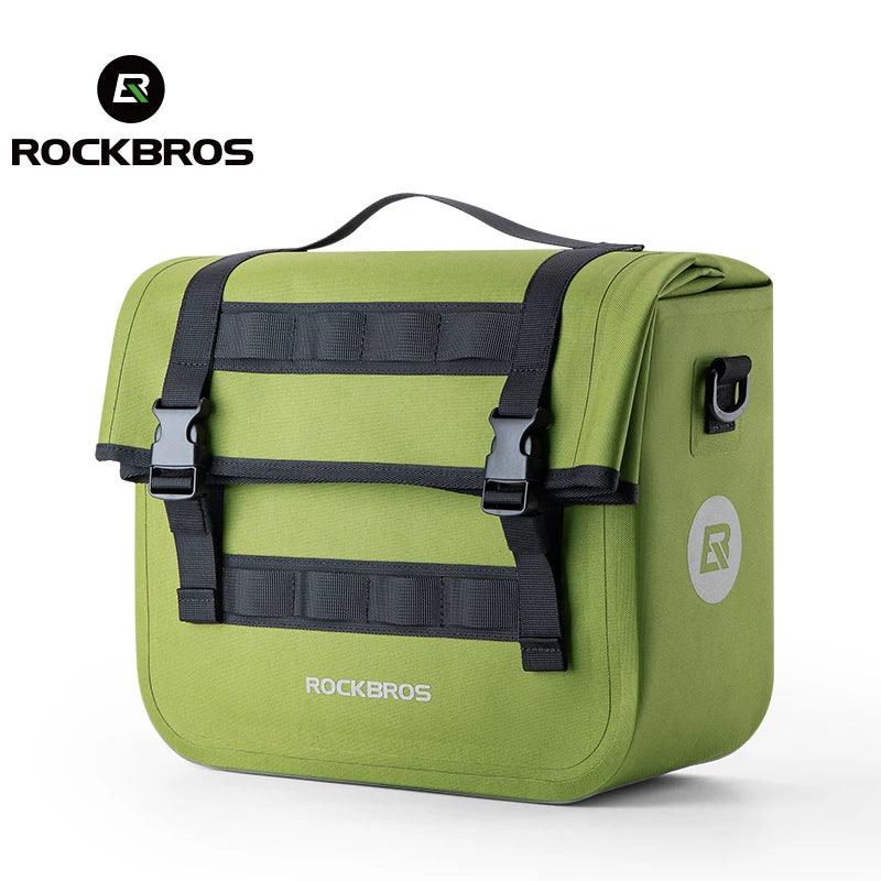 ROCKBROS 15L Multifunctional Saddle Bag Waterproof Cycling MTB Bike Rack Bag Travel Bag 3D support Big Capacity Bicycle Rear Bag