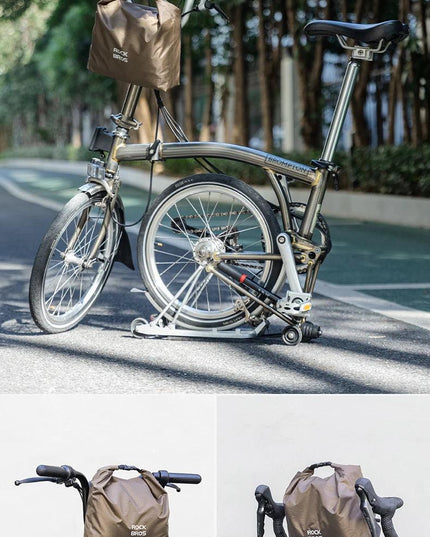 ROCKBROS Bicycle Front Bag Waterproof Handlebar Bag 2.5-4L Capacity Nylon Portable Bag for Folding Bike MTB Cycling Accessories