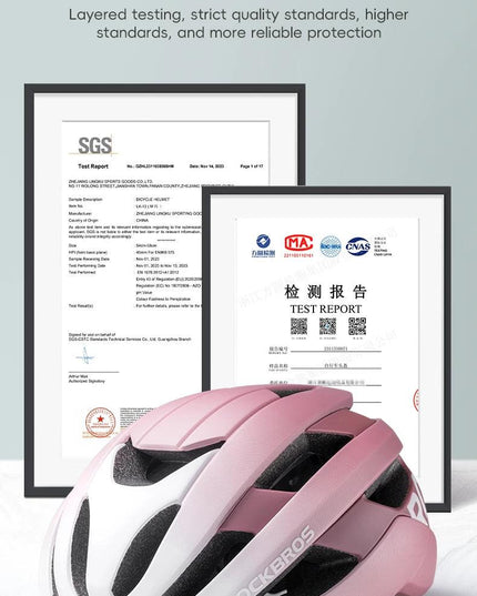 ROCKBROS Cycling Helmet Ultralight Safety Road Mountain Bike Helmet Adjustable Intergrally-molded Outdoor Racing Road Helmet