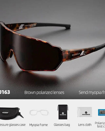 ROCKBROS Cycling Glasses Men Women Photochromic Outdoor Sport Hiking Eyewear Polarized Sunglasses Inner Frame  Bicycle Glasses