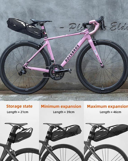 ROCKBROS Bike Bag Waterproof Reflective 10L Large Capacity Saddle Bag Cycling Foldable Tail Rear Bag MTB Road Trunk Bicycle Bag
