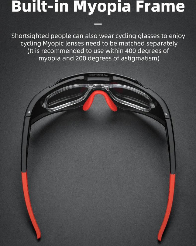 ROCKBROS Cycling Glasses Photochromic Bike Glasses UV400 Protection Sunglasses Skiing Fishing Eyewear MTB Road Bicycle Goggles