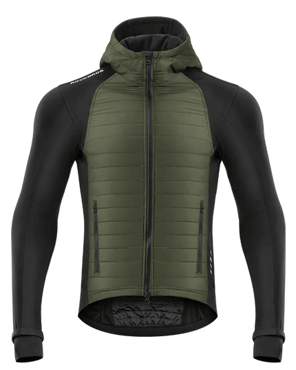 ROCKBROS Warm Winter Cycling Jersey  Ultralight Down Jacket Long Sleeve Bicycle Clothing Thermal Fleece Resistant Ciclismo Coat