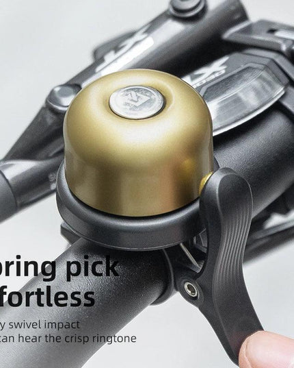 ROCKBROS Bicycle Bell Classical Stainless Bike Bell Loud Horn Cycling Handlebar Bell Portable Alarm Safety Bicycle Accessories