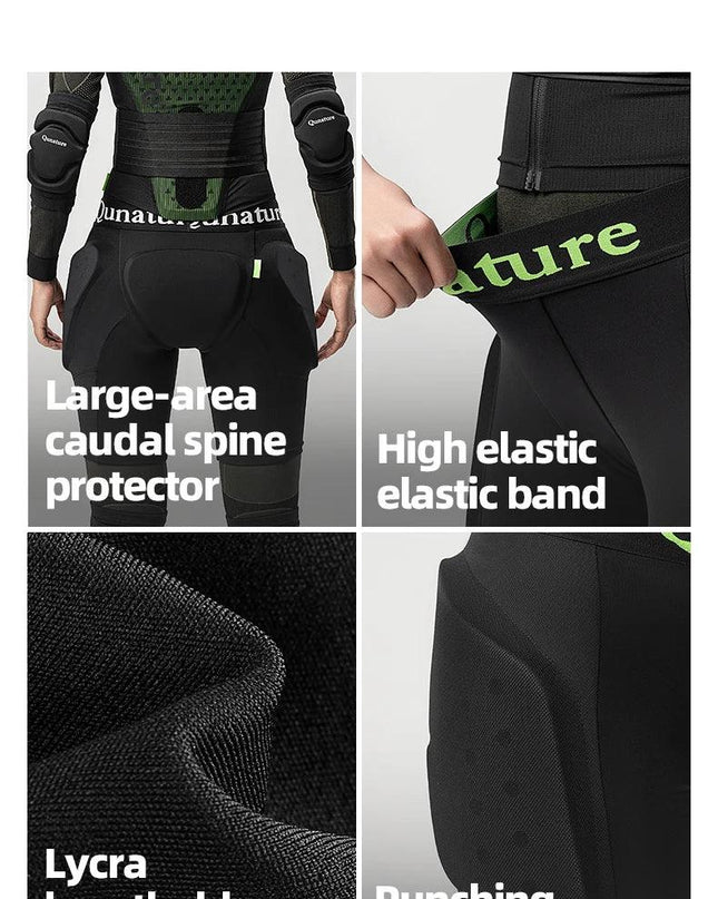 Qunature Ski Hip Protector Pants Adjustable Adult Sports Gear Shorts Snowboard Protection 3D Hip Pads for Motorcycle Skating