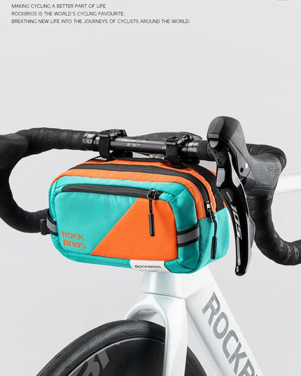ROCKBROS Handlebar Bag  Bike Bag Portable Pannier Multi-purpose 2.5L Large Capacity Backpack Shoulder Messenger Crossbody Bags