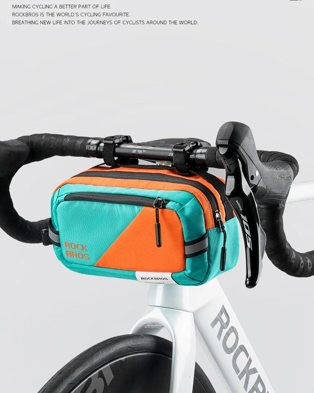 ROCKBROS Handlebar Bag  Bike Bag Portable Pannier Multi-purpose 2.5L Large Capacity Backpack Shoulder Messenger Crossbody Bags