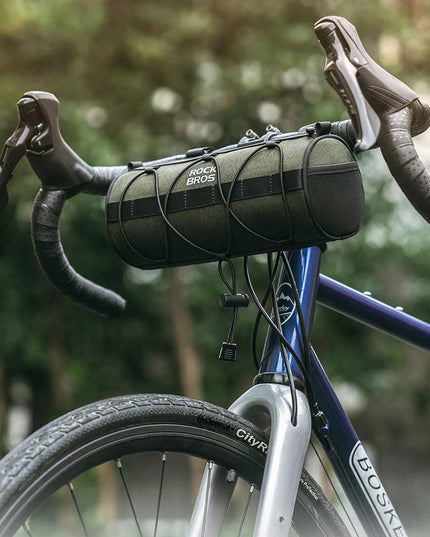 ROCKBROS Bicycle Bag Front Portable Handlebar Pannier 2L Big Capacity Multifunctional Shoulder Bag Reflectice Tube Bike Bag