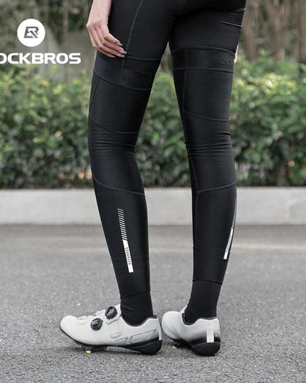 ROCKBROS Winter Leg Warmers Cycling Sports Leg Warmer Men's Women's Breathable Nylon anti-slip Legging Running Bodybuilding