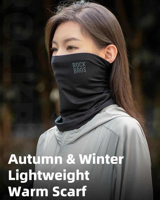 ROCKBROS Ski Mask Winter Warm Hiking Scarf Fleece Neck Scarf Camping Hiking Balaclava Cycling Face Mask Windproof Breathable