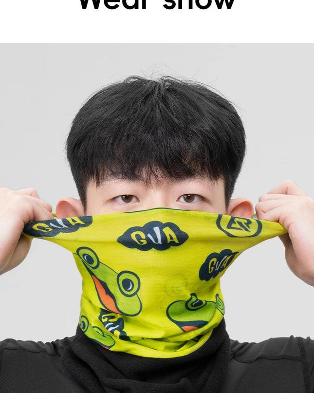 ROCKBROS Winter Warm Fleece Balaclava Cycling Headgear Bib Snowboard Hiking Neck Scarf Outdoor Windproof Thickened Mask Bib