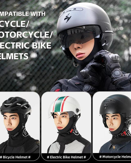 ROCKBROS Scarf Warmer Fleece Balaclava Non-Slip Outdoor Sport Cycling Mask Windproof Caps Ear Neck Protection Thermal Sport Mask