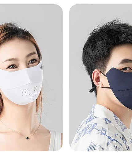 ROCKBROS Cycling Ice Silk Face Mask Anti-UV Sun Protection Breathable Dustproof Men Women Bandana Running Fishing Sports Mask